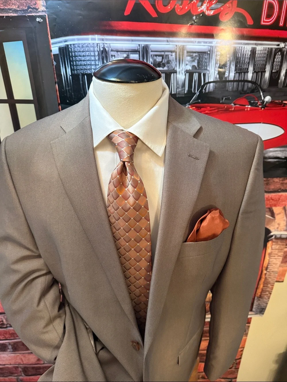 Lauren Ralph Lauren Taupe-Brown Sport Coat Blazer